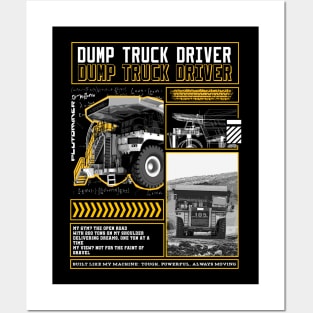 Dump truck driver Posters and Art